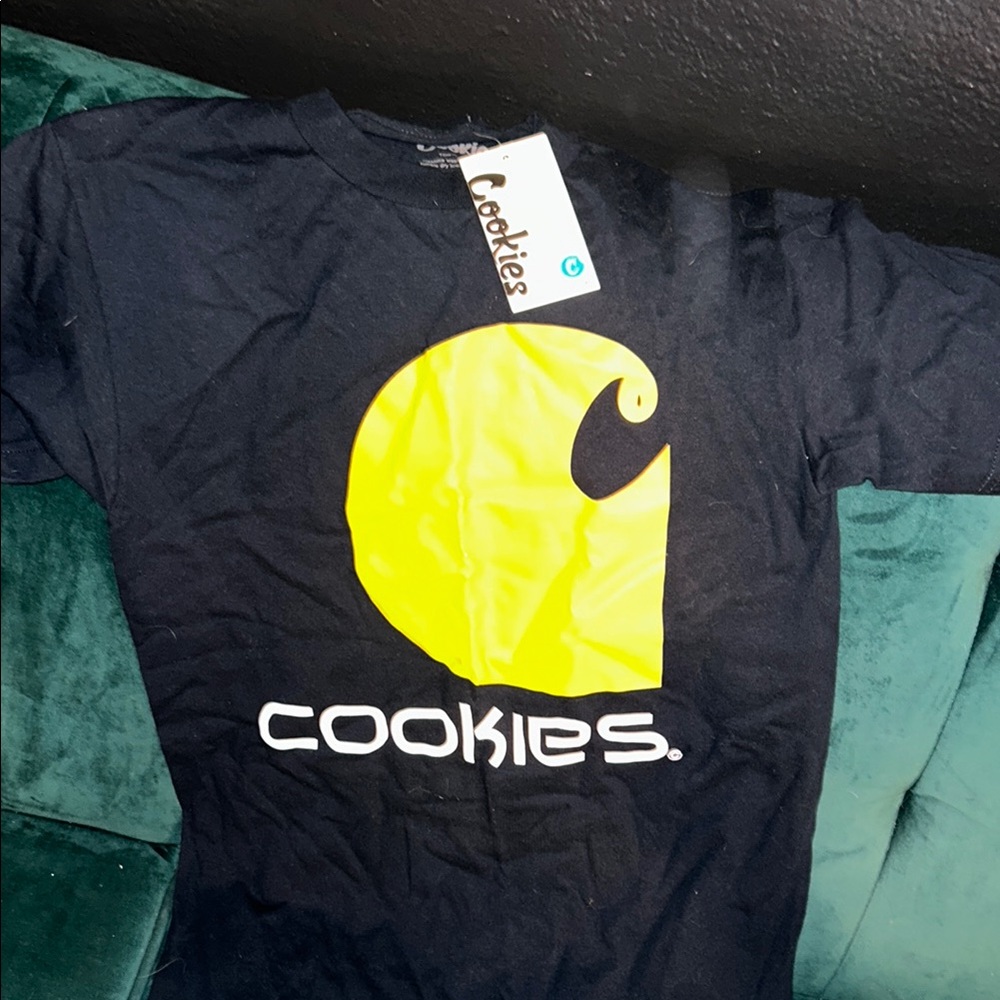 Cookies Navy and Yellow Graphic T-Shirt